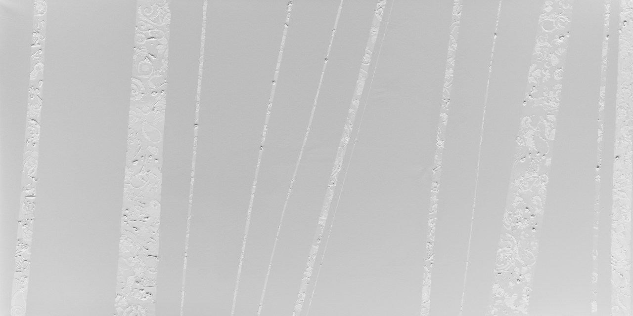 Dimensions: 4' x 8' Modelling Paste and Ink on Canvas